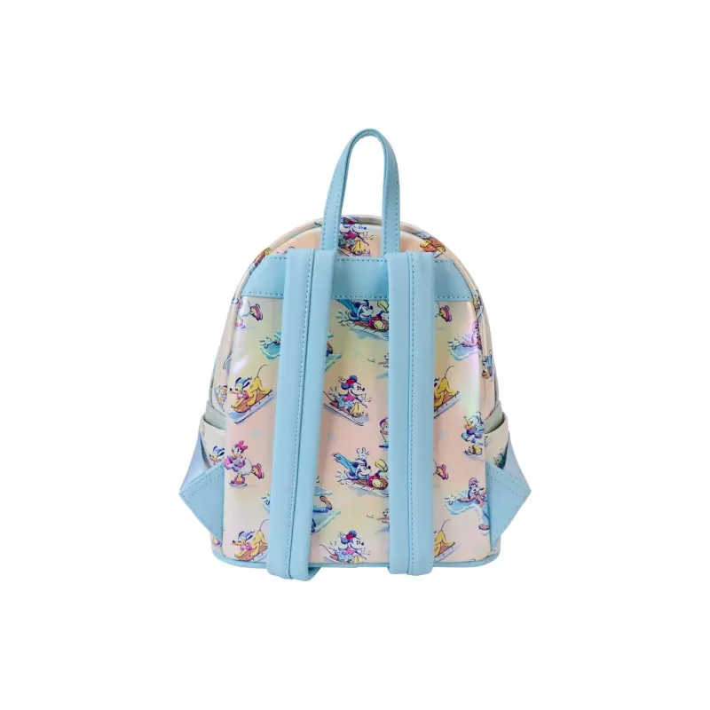 Disney Polyurethane Backpack Mini Women's Beige & Multicolor-4