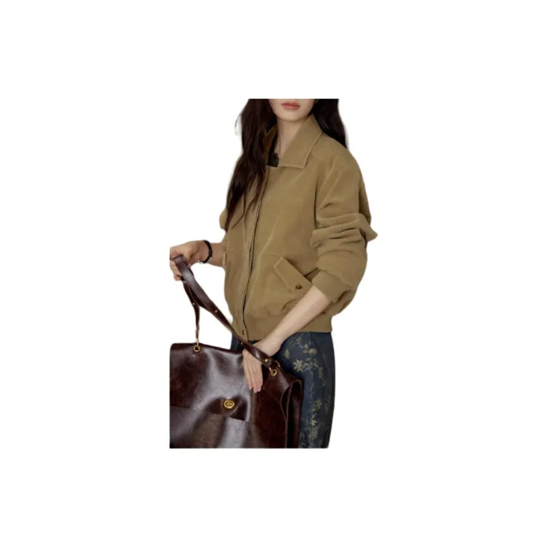 SOLIGHTER Jackets Coats Women's Silver Apricot Yellow-2