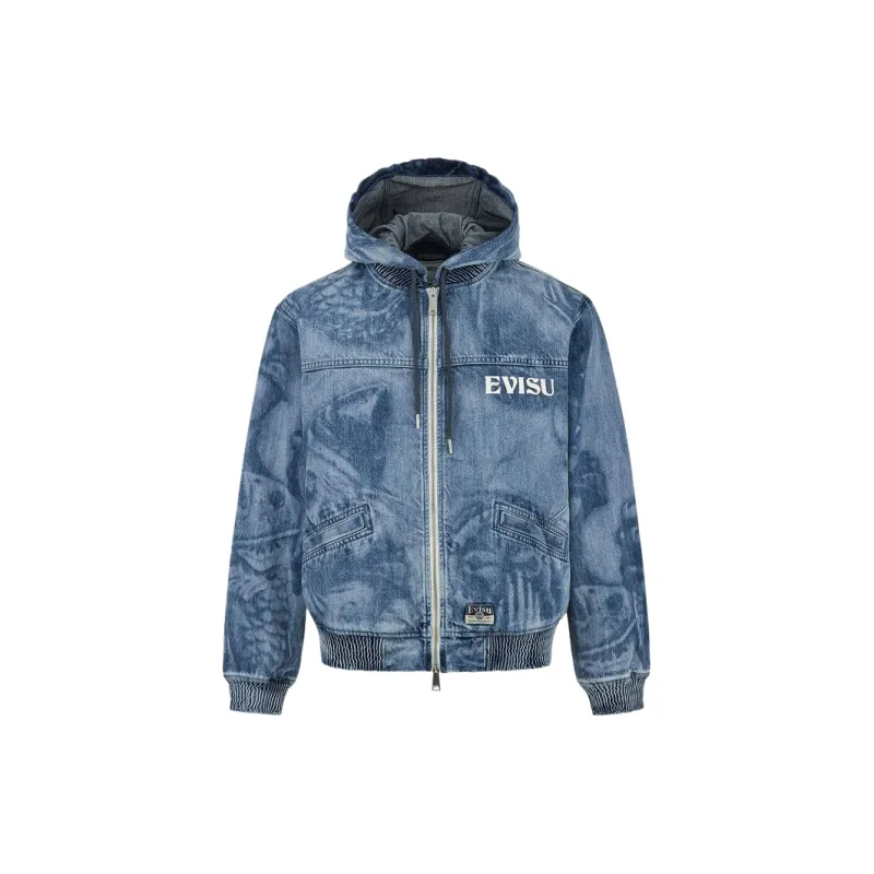EVISU SS25 Denim Jacket Men's Denim Blue-1