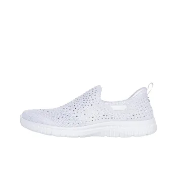 Martha Stewart x Skechers Slip Ins Anti-Slip Wear-Resistant Low-Top Casual Shoes Women's White