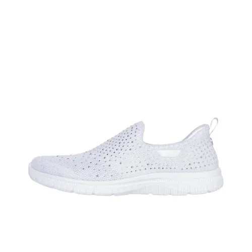 Martha Stewart x Skechers Slip Ins Anti-Slip Wear-Resistant Low-Top Casual Shoes Women's White