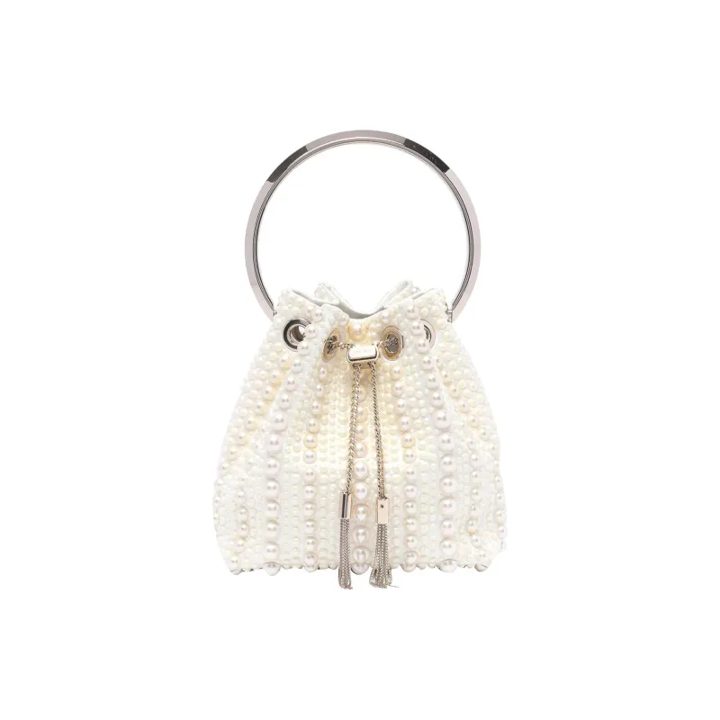 Jimmy Choo Embellished Drawstring Bucket Bag-0