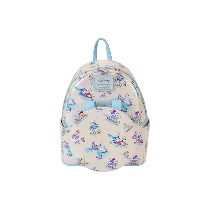 Disney Polyurethane Backpack Mini Women's Beige & Multicolor-1