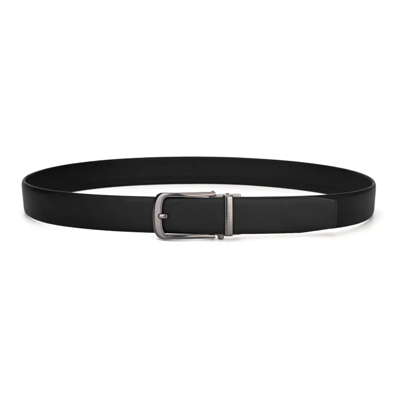 CHARRIOL Cow Leather Leather Belts Men's Black 3.5-5