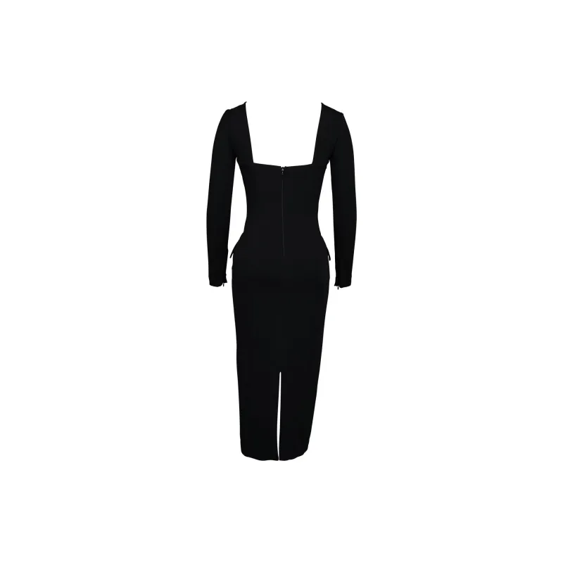 HOUSE OF CB Ella Long Sleeved Dress Women's BLACK/Black-1