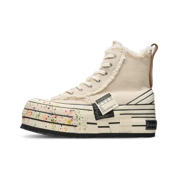 VESSEL Cushioning Wear Resistant High Top Skateboard Shoes Unisex Ecru