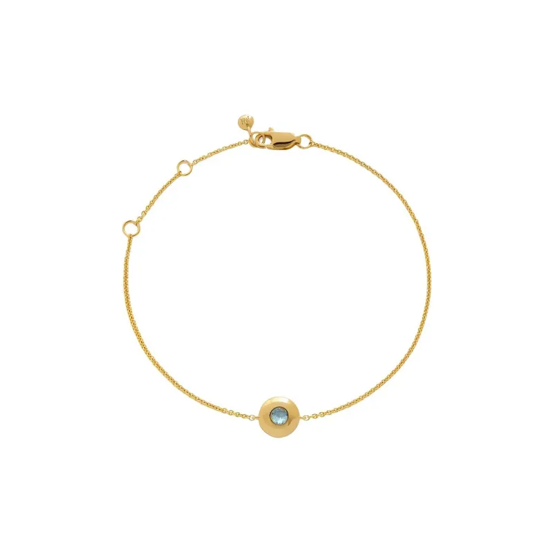 Monica Vinader 18kt Yellow Gold Vermeil March Birthstone Bracelet-0