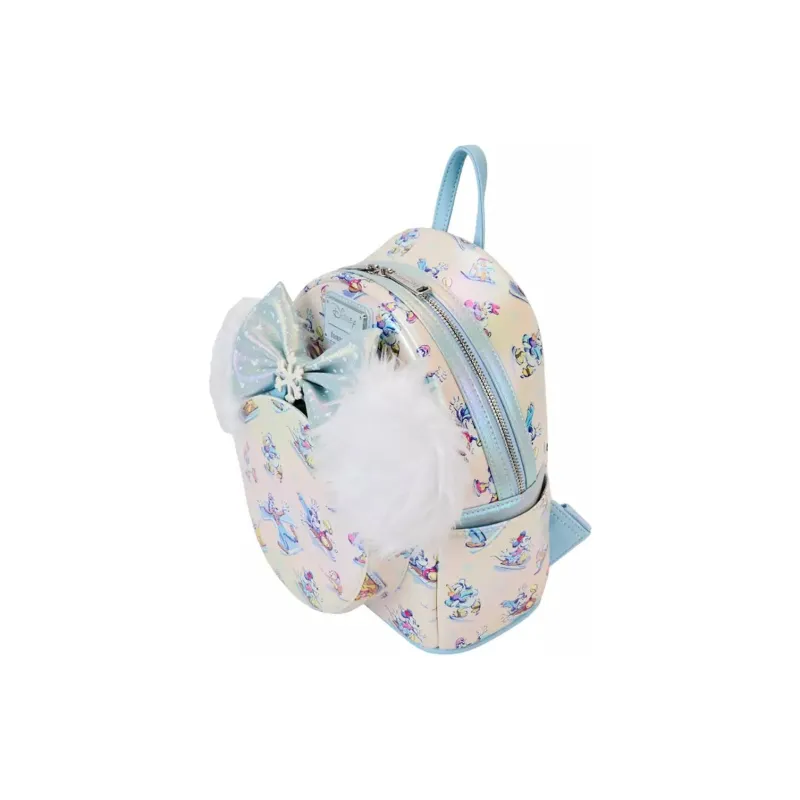 Disney Polyurethane Backpack Mini Women's Beige & Multicolor-3