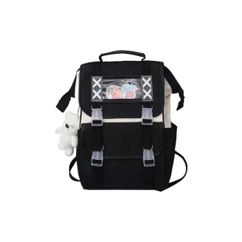 URBAN FOREST Nylon Backpack Regular Women's Black/Violet/Khaki/Light Green/Sky Blue