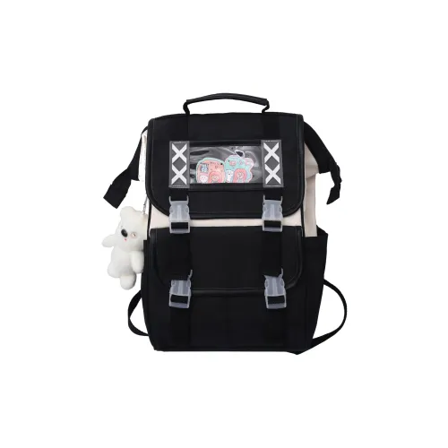 URBAN FOREST Nylon Backpack Regular Women's Black/Violet/Khaki/Light Green/Sky Blue