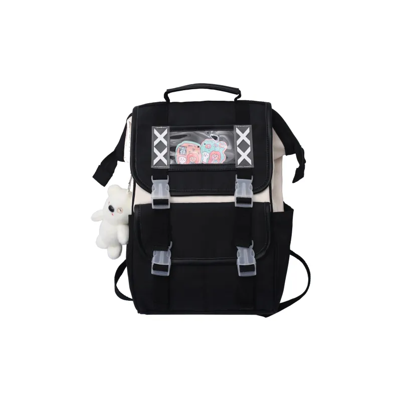 URBAN FOREST Nylon Backpack Regular Women's Black/Violet/Khaki/Light Green/Sky Blue-0