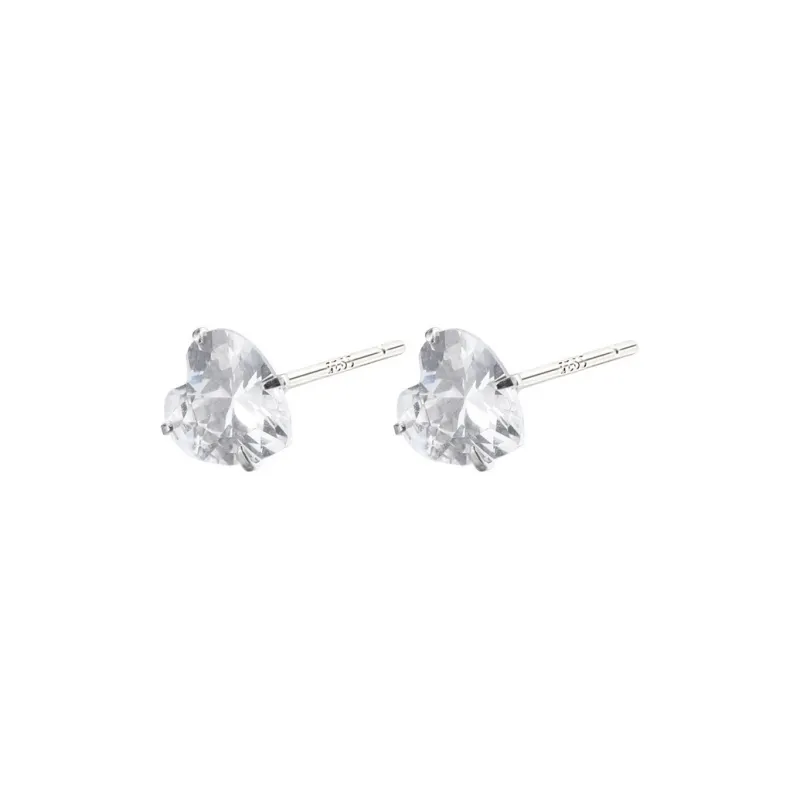 A CONG Studio S999 Silver Stud Earrings Women's-0