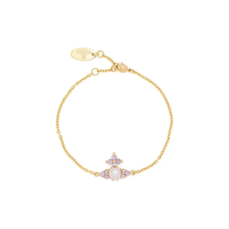Vivienne Westwood Artificial Pearl, Brass, Gold Plated, Crystal Bracelets Unisex Gold-0