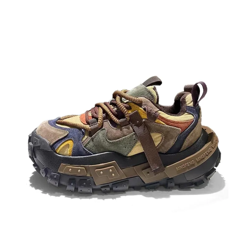TEXWOOD Cushioning Anti-Slip And Wear-Resistant Height Increasing Low-Top Chunky Sneakers Men's-5