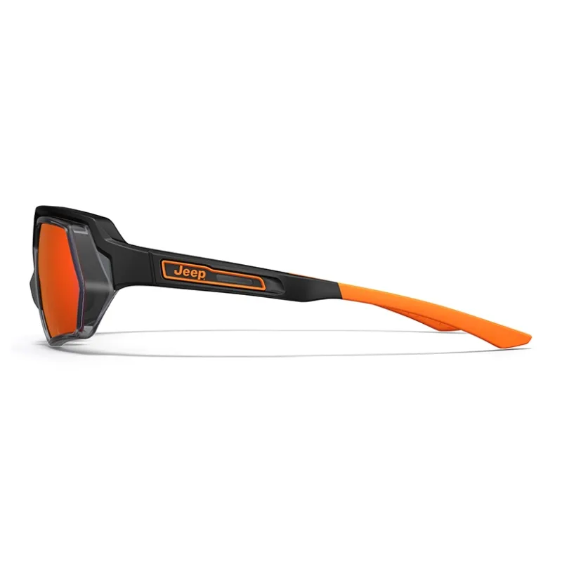 Jeep TR/Memory Plastic Irregular Shape Sunglasses Unisex White-2