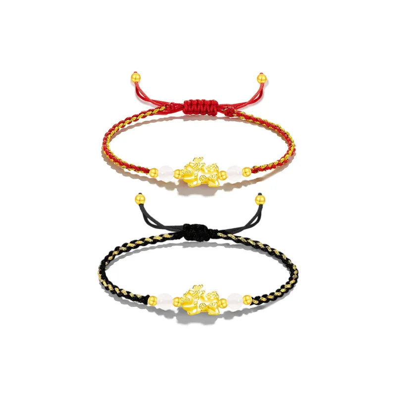 GUDS GAVE S999 Fine Silver Woven Rope Bracelets Women's-6