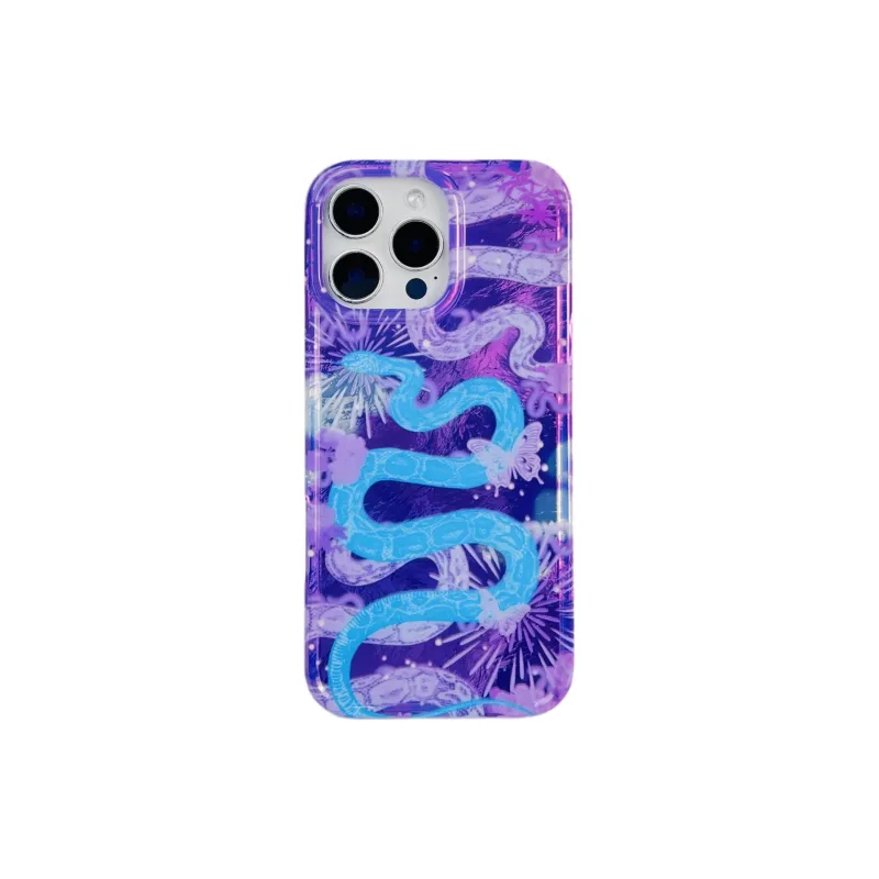Wei Xin Acrylic Material Snake Year Charm Stand Phone Cases Compatible With IPhone 16/15 Pro Max/Apple 13/14 Pro/Max-36