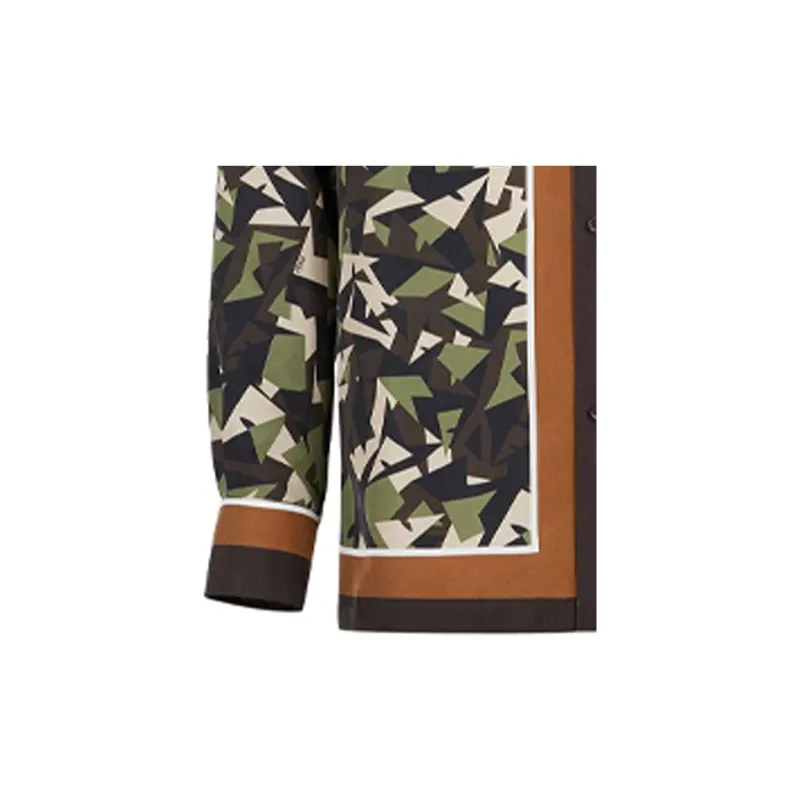 FENDI Multi Tonal Silk Shirt-4