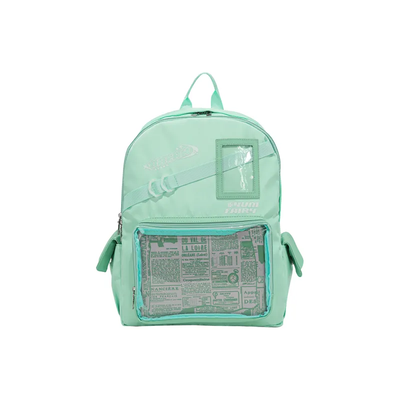 TAKI Nylon Baby Bag Badge Small Card Multi Pocket Anime Middle School Style With Zipper Regular Unisex Multicolor-7