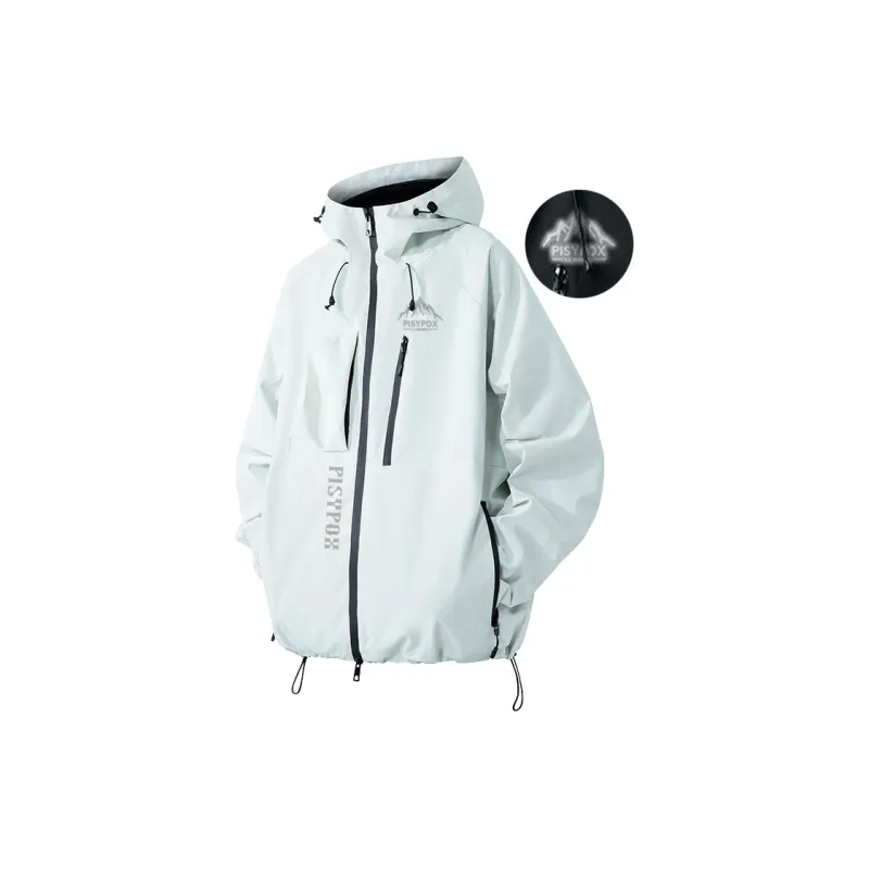 PISYPOX Water Resistant Windproof Wear Resistant Windbreaker Jacket Unisex-4