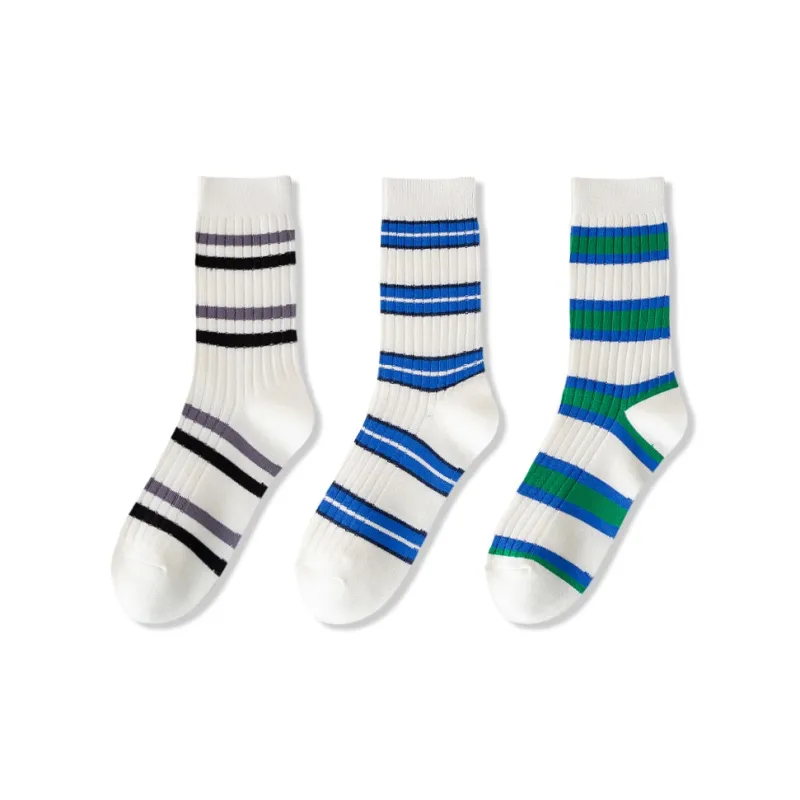JIAZINI Mid Calf Socks Unisex 3 Pack-28