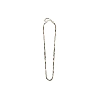 SAINT LAURENT Metal Necklaces Men's Silver