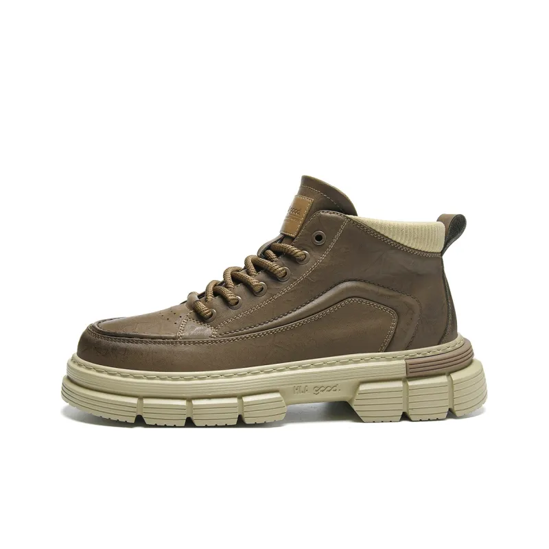 HLA Work Boots Men Mid Top-5
