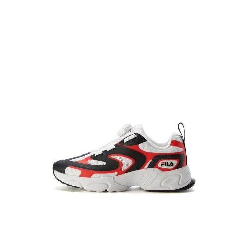 FILA KIDS BOA Wear-Resistant Low-Top Kids' Running Shoes Fire Red/FILA White Kids'