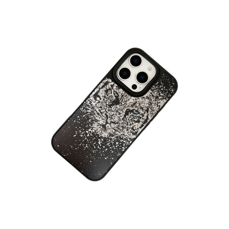 FAMUYA TPU Material Sparkling Tiger Phone Cases Compatible With IPhone 12/13/14/15/Pro/Mac Trendy Cool And Artistic-2