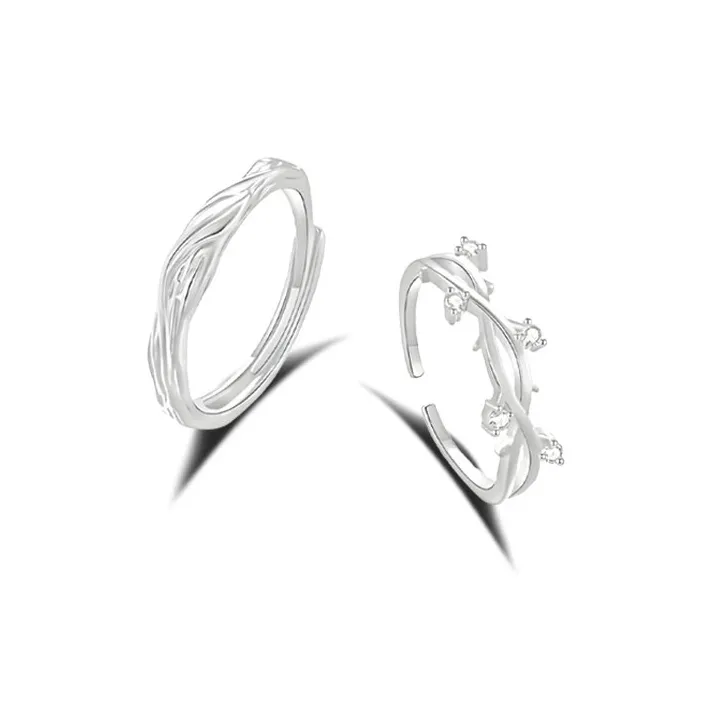 COPI Alloy Synthetic Cubic Zirconia Rings Unisex-0