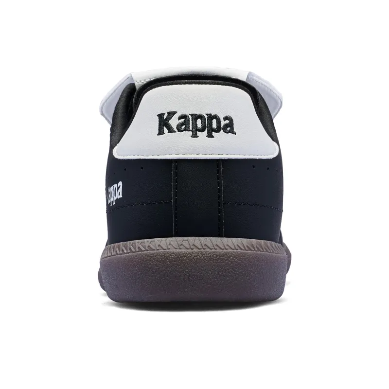 Kappa Back to Back Anti Slip Wear Resistant Low Top Skateboard Shoes Unisex Black White-4