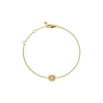 Monica Vinader 18kt Yellow Gold Vermeil April Birthstone Bracelet