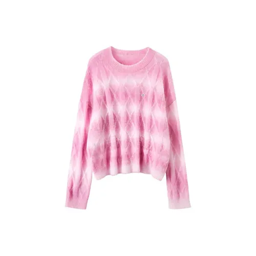 XIANGYING Knitwear Women's Barbie Pink