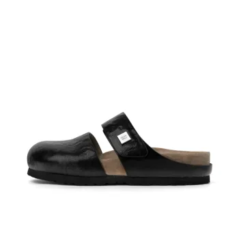 INJOYLIFE Rubber Sole Slip Resistant Wrap toe Slippers Women's Black