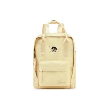 Teenie Weenie Fabric Backpack Unisex Cream Yellow/Sky Blue/Cherry Blossom Pink/Beige Apricot