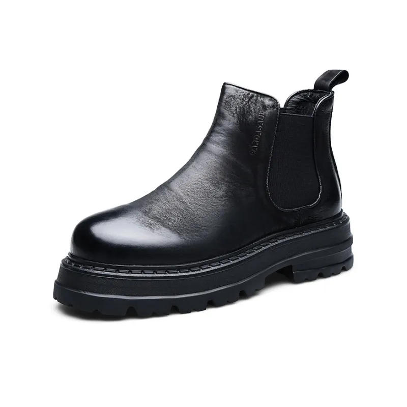 PARDASAUL Short Chelsea Boots Men's Black-1