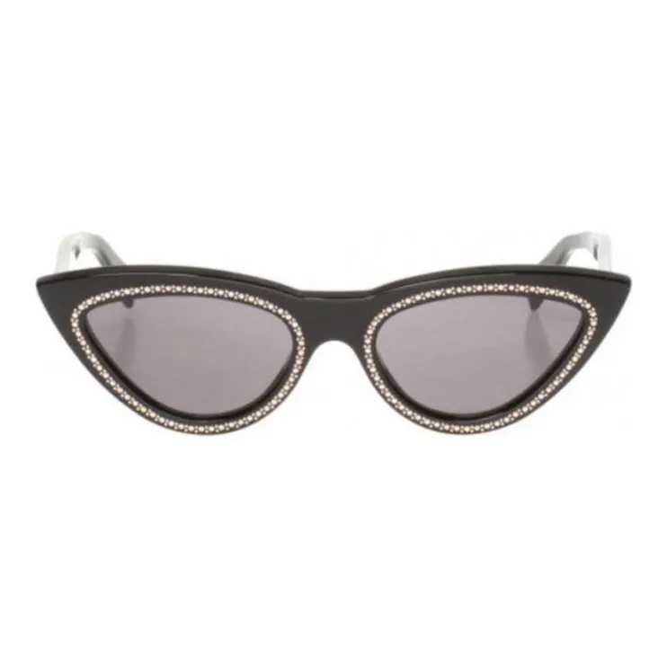 CELINE Acetate Cat Eye Sunglasses Women's Black-0