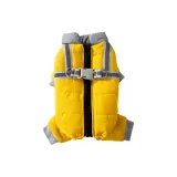 Yellow Gray Padded Jacket