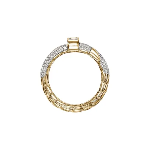 John Hardy 18kt Yellow Gold Spear Diamond Ring