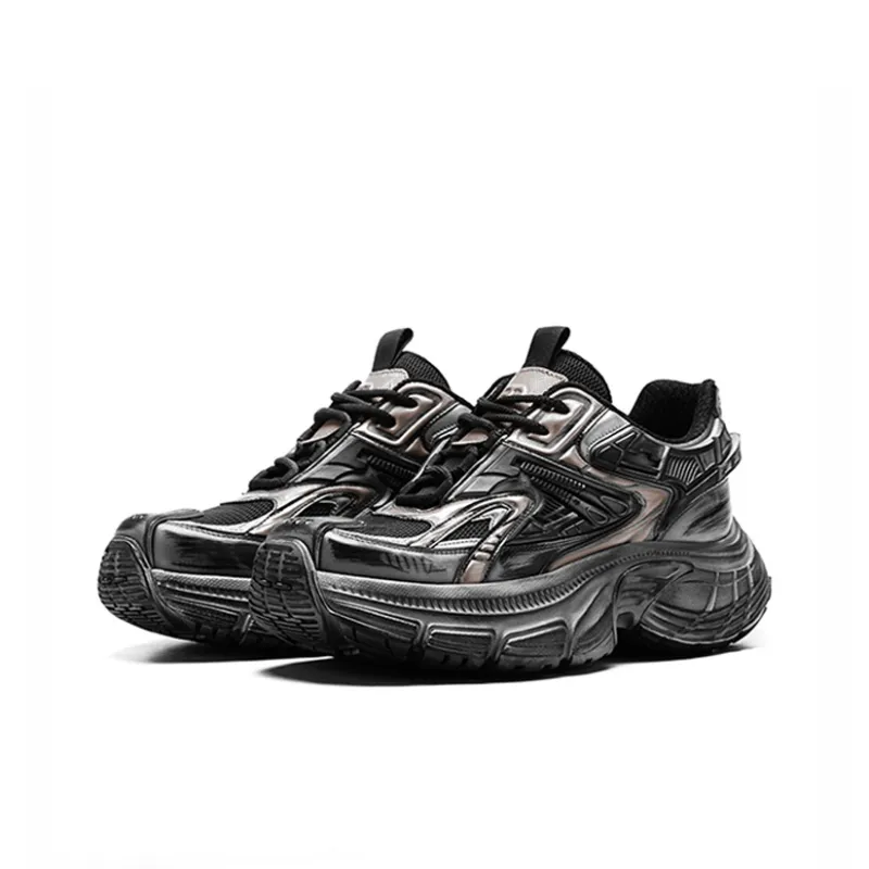 Ruomini Breathable Height Increasing Low-Top Chunky Sneakers Men's-10