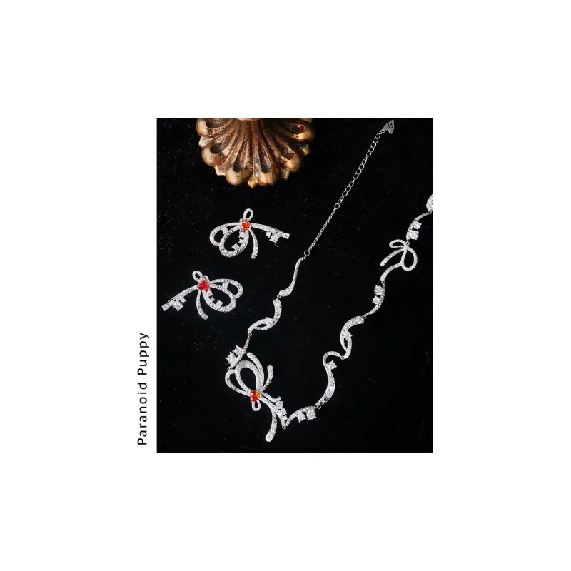 PARANOID PUPPY Zircon Necklaces Women's-4