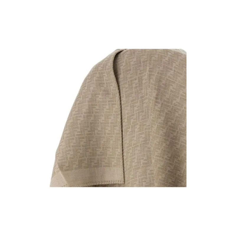 FENDI FF-motif Asymmetric Poncho-3