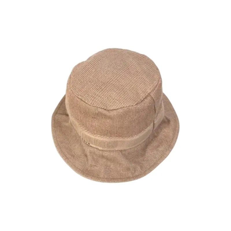 DIOR Cotton Viscose Polyester Bucket Hats Women's Brown-4