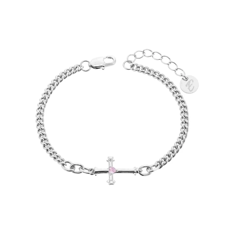 ENFANTIN Copper Palladium plated White K Bracelets Unisex-0