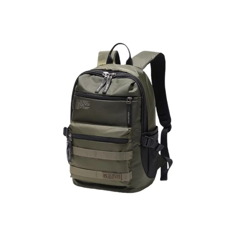 Volunteer Nylon Fabric Backpack Men's Black/Gray/Royal Blue/Green-9