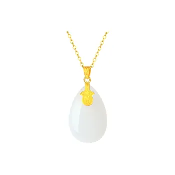 CHINA GOLD Hetian Jade Necklaces White Jade/Pale Greenish White Jade Women's