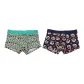 Boxer Shorts (Green Edge Deer+Blue Edge Skeleton)