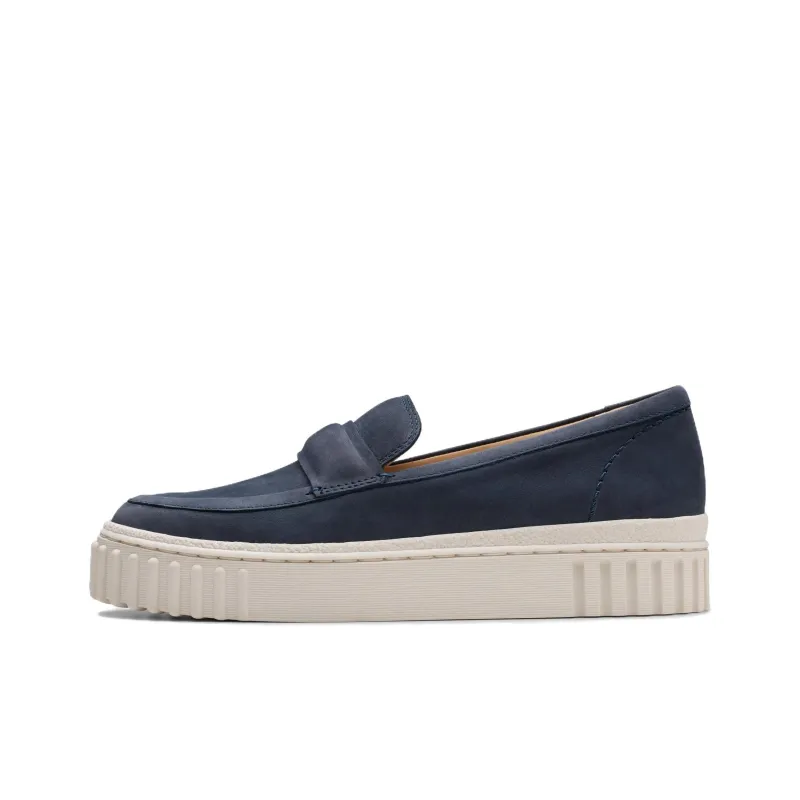 Clarks Mayhill Cove Loafers 3.5cm Women's Marine Blue-0