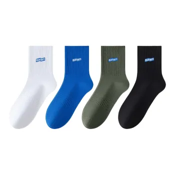 SHIWAJI Mid-Calf Socks Men's 4 Pack