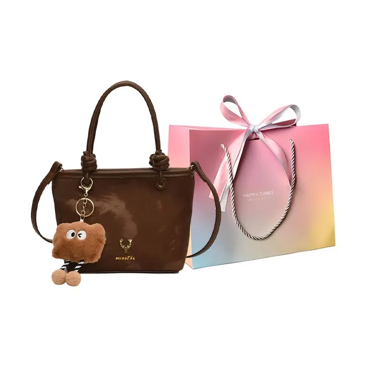 Yalu PU Tote Bag, Shopping Bag, Shoulder Bag, Handbag Regular Women's Black/Beige/Brown-14
